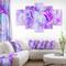 Designart - Light Purple Fractal Texture - Contemporary Canvas Art Print
